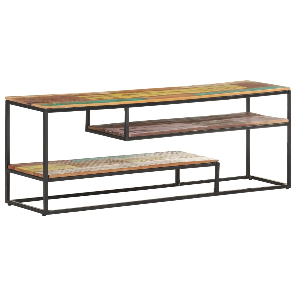 Έπιπλο Τηλεόρασης 130 x 30 x 45 εκ. από Μασίφ Ανακυκλωμένο Ξύλο 12