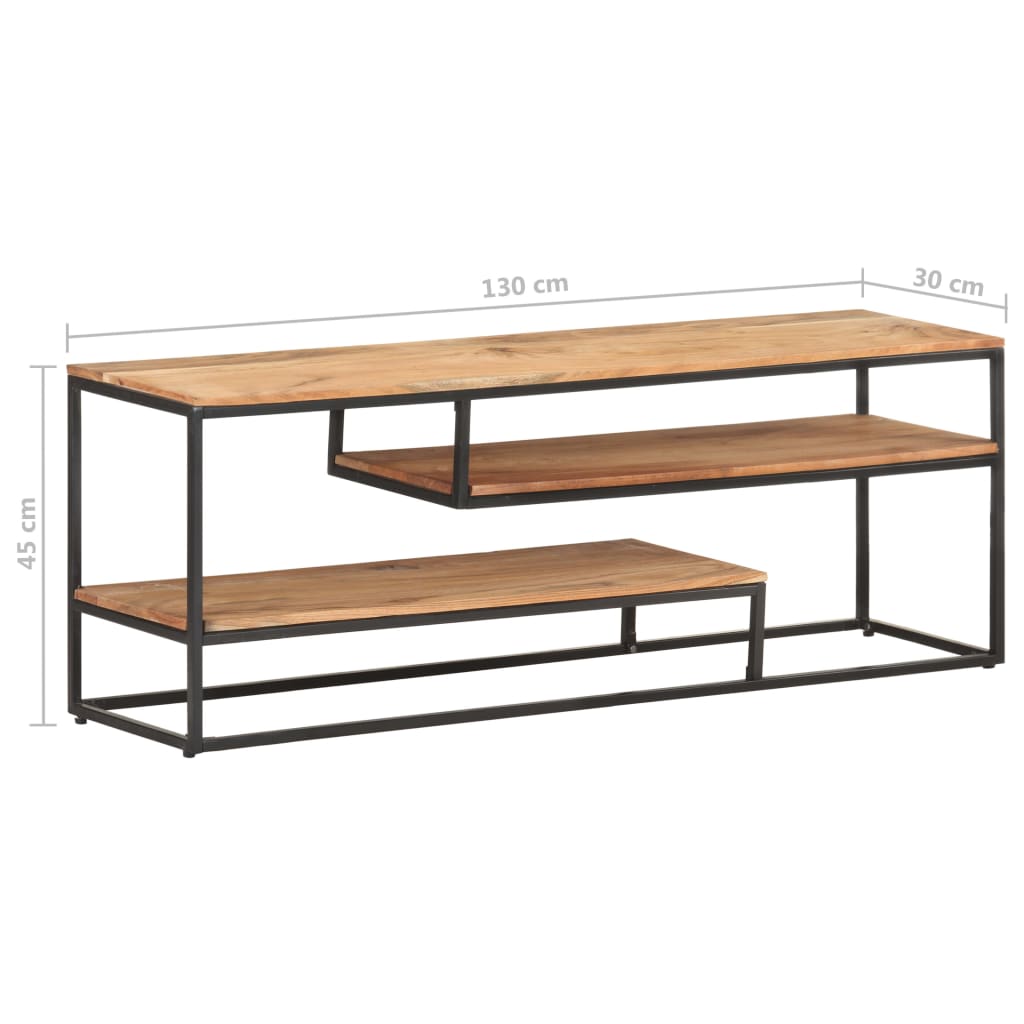 Έπιπλο Τηλεόρασης 130 x 30 x 45 εκ. από Μασίφ Ξύλο Ακακίας 8