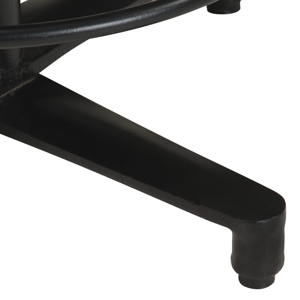 Σκαμπό Μπαρ 2 τεμ. 66 εκ. από Γνήσιο Δέρμα 6