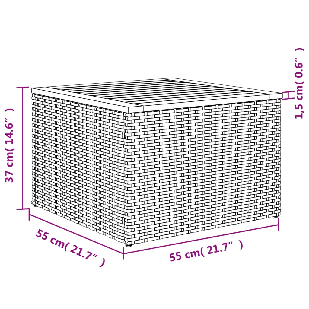 Σαλόνι Κήπου Σετ 10 Τεμαχίων Μαύρο Συνθετικό Ρατάν με Μαξιλάρια 11