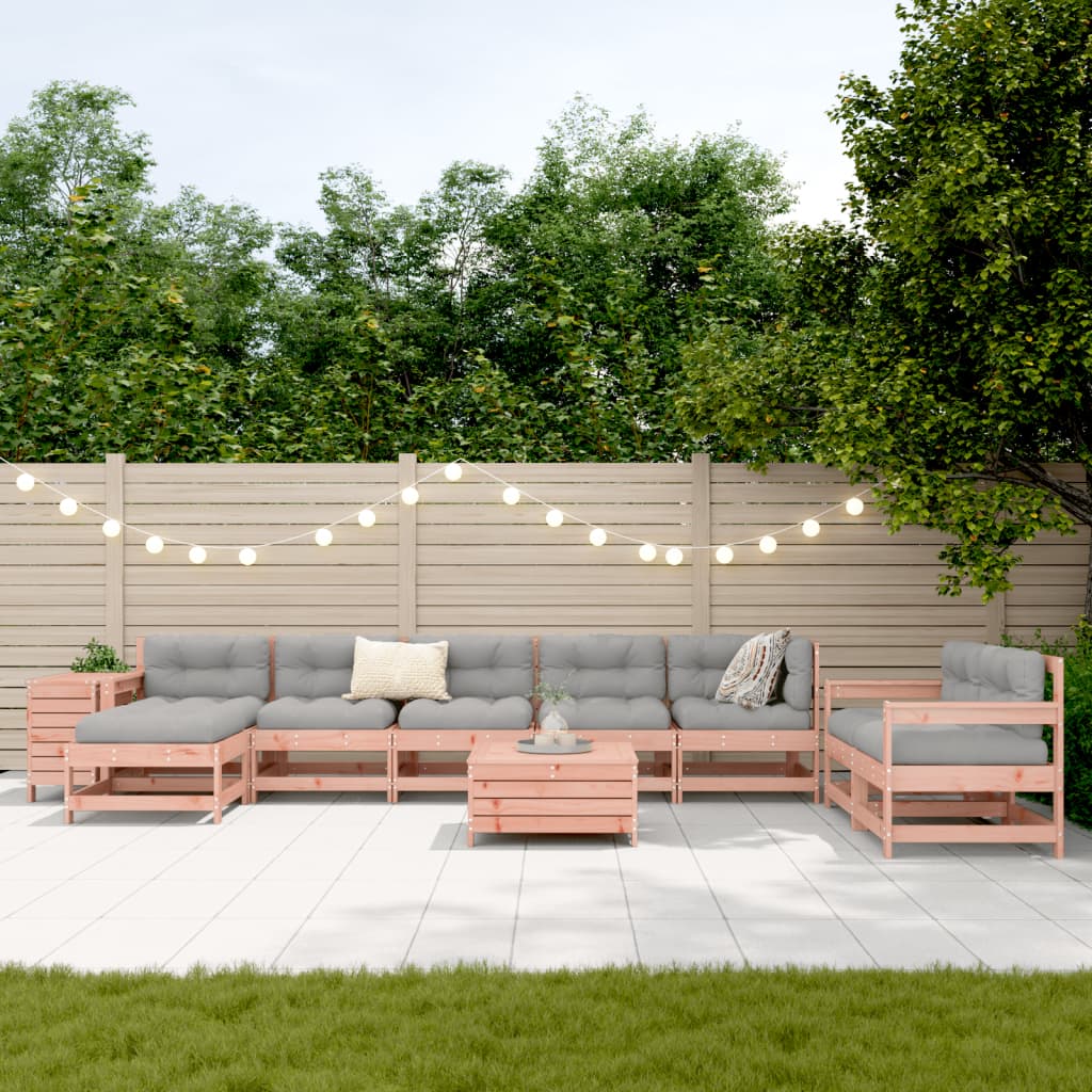 Καναπές Κήπου Σετ 10 Τεμαχίων Μασίφ Ψευδοτσούγκα Ελάτης 3