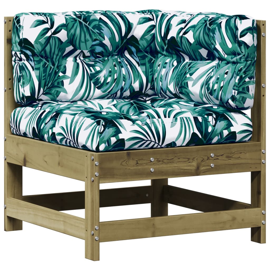 Σαλόνι Κήπου Σετ 7 τεμ από Εμποτισμένο Ξύλο Πεύκου με Μαξιλάρια 4