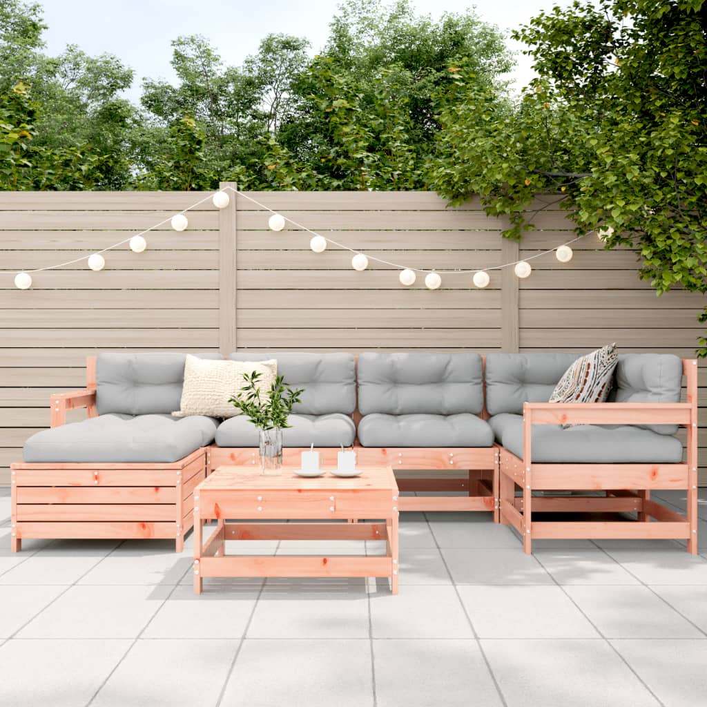 Καναπές Κήπου Σετ 7 Τεμαχίων από Μασίφ Ψευδοτσούγκα Ελάτης 3
