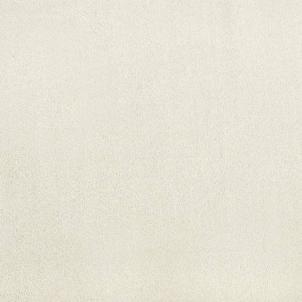 Καρέκλες Τραπεζαρίας 4 τεμ. Κρεμ Λευκές Βελούδινες 8