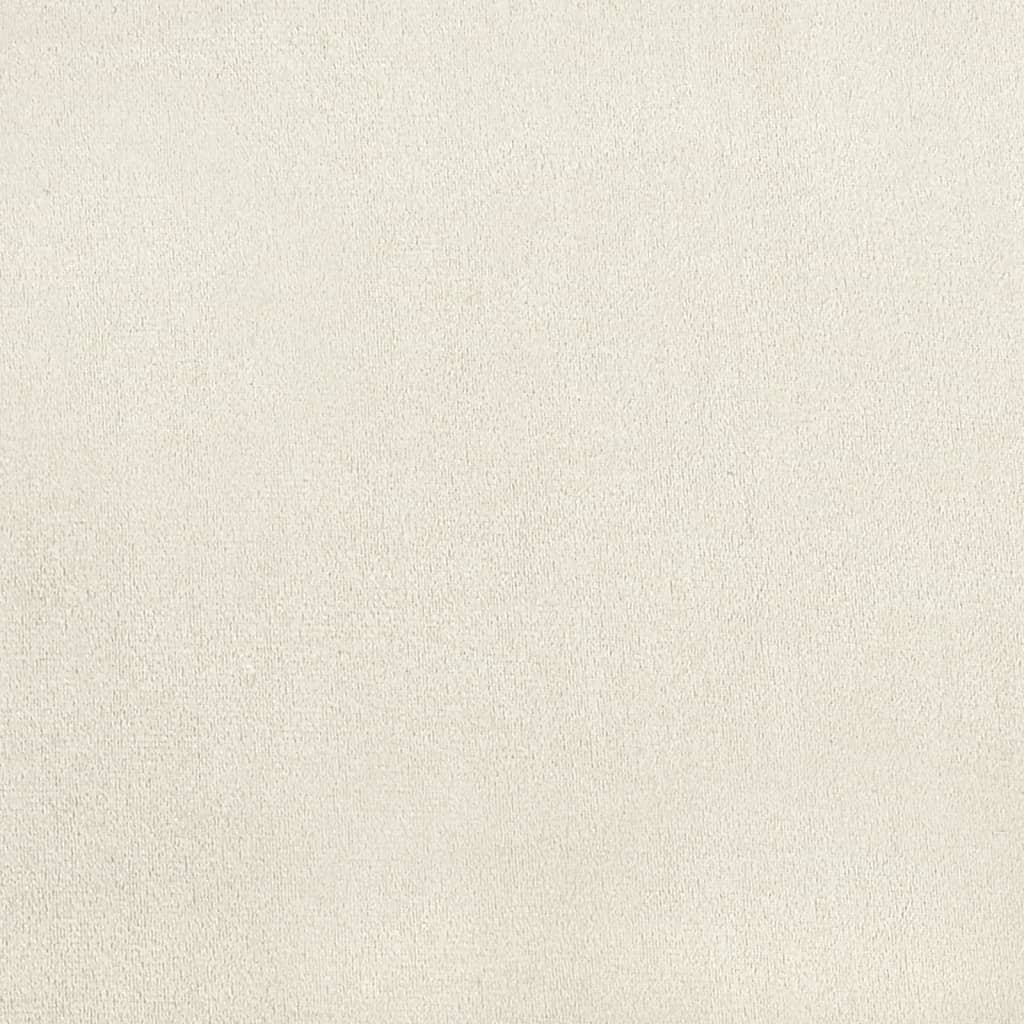 Καρέκλες Τραπεζαρίας 2 τεμ. Κρεμ Λευκό Βελούδινες 8