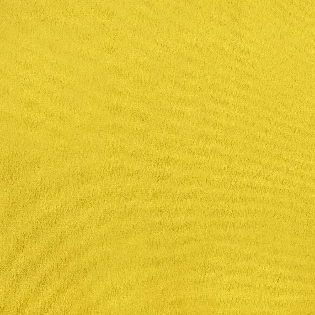 Καρέκλες Τραπεζαρίας 4 τεμ. Κίτρινο Μουσταρδί Βελούδινες 8