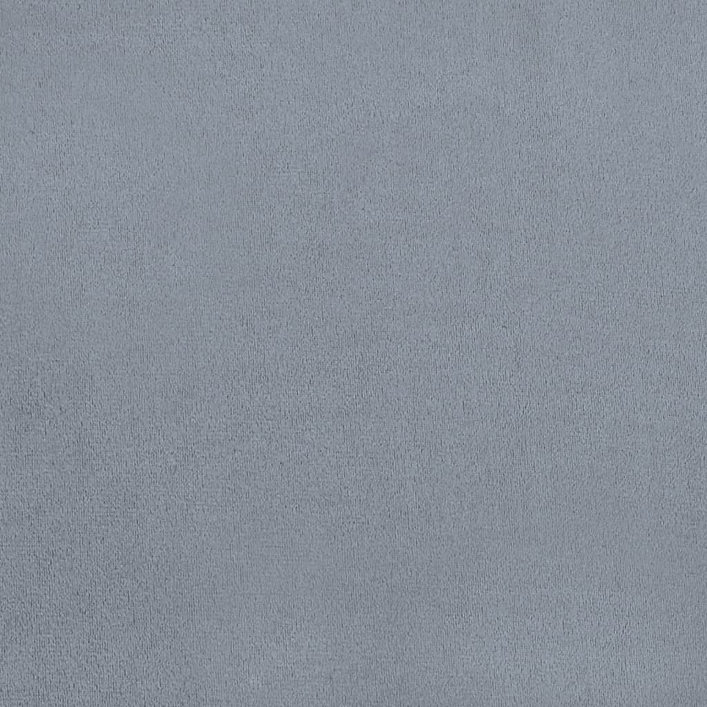 Καρέκλες Τραπεζαρίας 4 τεμ. Ανοιχτό Γκρι Βελούδινες 8