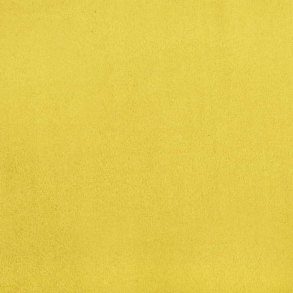 Καρέκλες Τραπεζαρίας 4 τεμ. Κίτρινο Μουσταρδί Βελούδινες 8