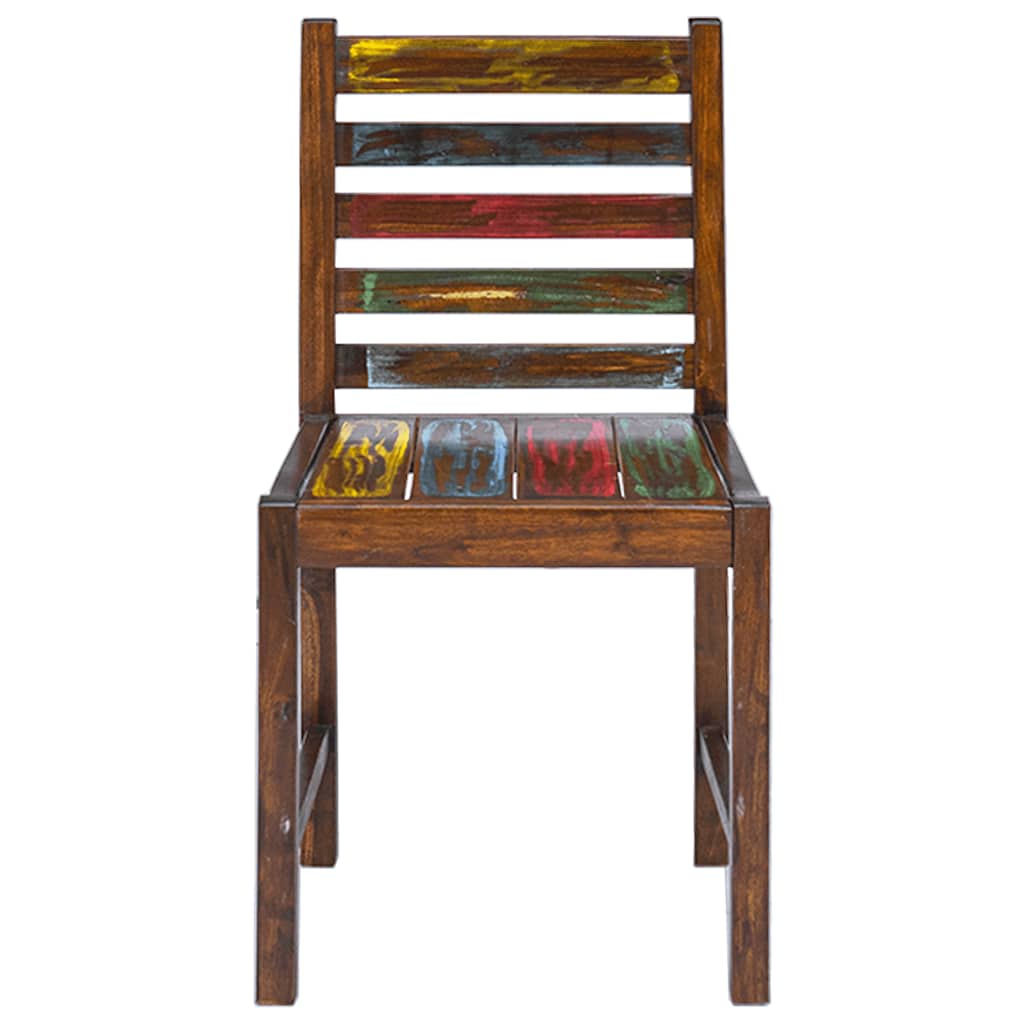 Καρέκλες Τραπεζαρίας 2 τεμ. από Μασίφ Ανακυκλωμένο Ξύλο 2