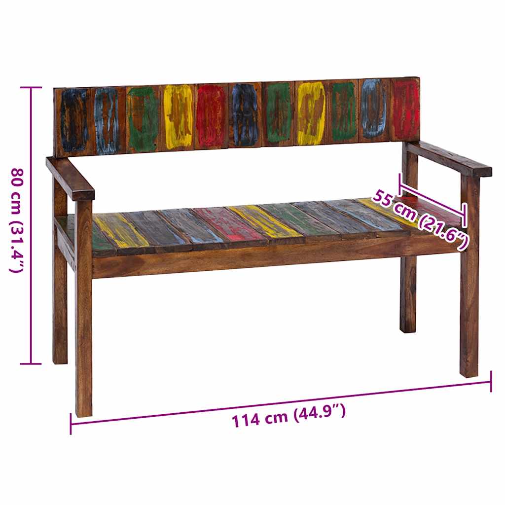 Καρέκλες Τραπεζαρίας 4 Τεμαχίων από Μασίφ Ανακυκλωμένο Ξύλο 8