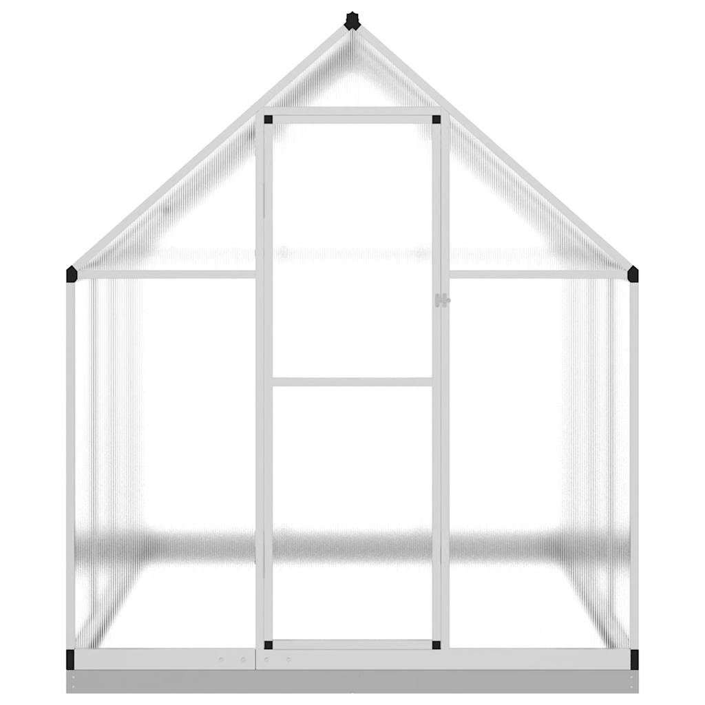 Θερμοκήπιο με Πλαίσιο Βάσης Ασημί 224x169x202 εκ. Αλουμινίου 3