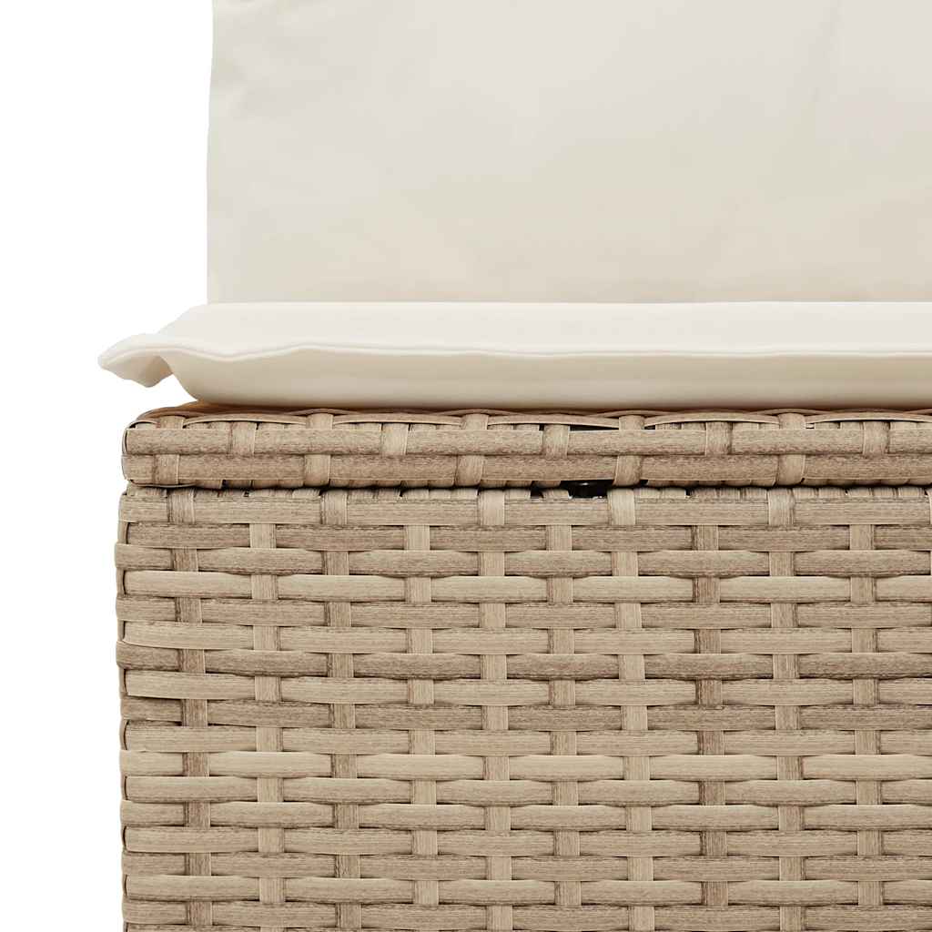 Σαλόνι Κήπου Σετ 7 τεμ. Μπεζ Συνθετικό Ρατάν με Μαξιλάρια 8
