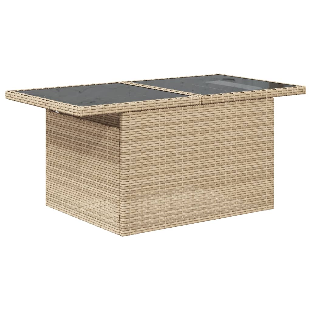 Σαλόνι Κήπου Σετ 11 τεμ. Μπεζ Συνθετικό Ρατάν με Μαξιλάρια 5