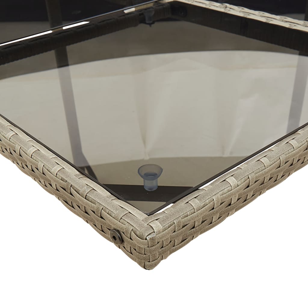 Σετ Τραπεζαρίας Κήπου 9 τεμ. Γκρι Συνθ. Ρατάν με Μαξιλάρια 7