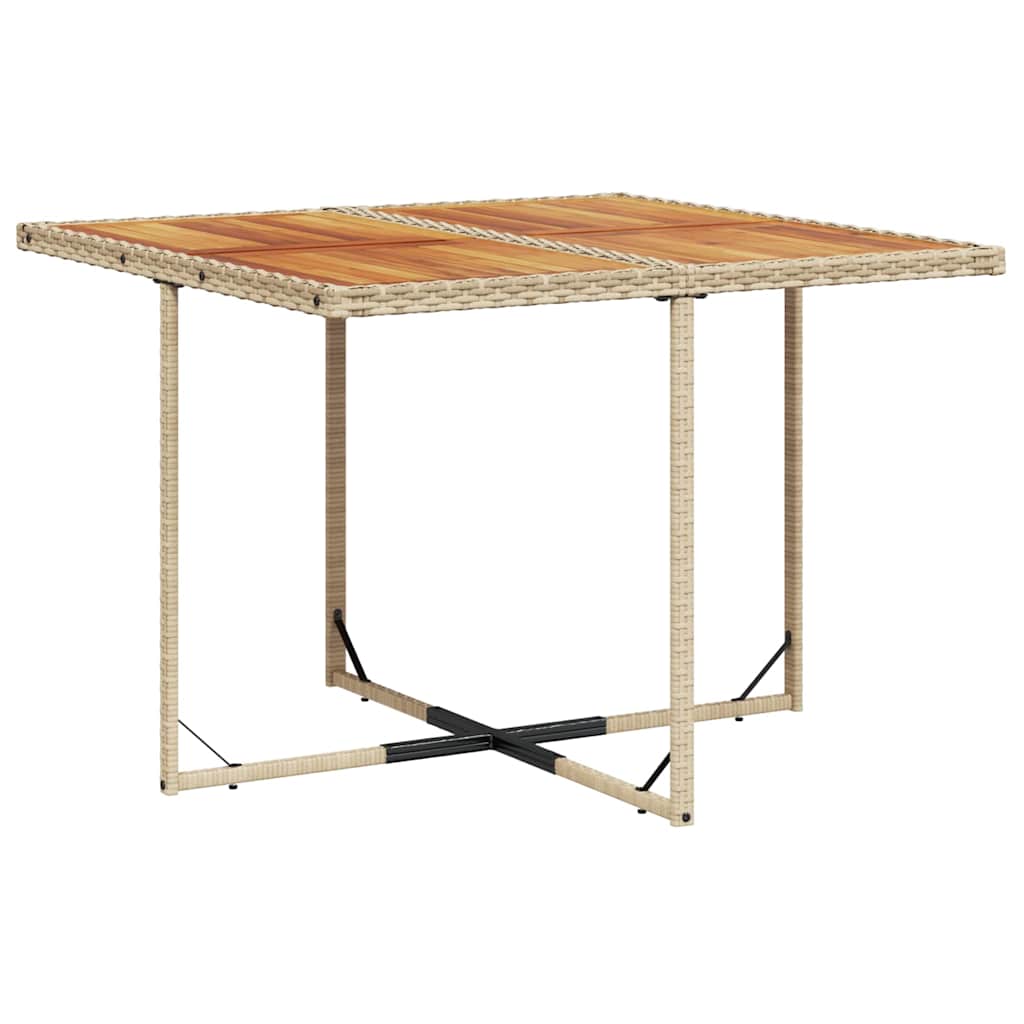 Σετ Τραπεζαρίας Κήπου 9 τεμ. Μπεζ Συνθετικό Ρατάν με Μαξιλάρια 3