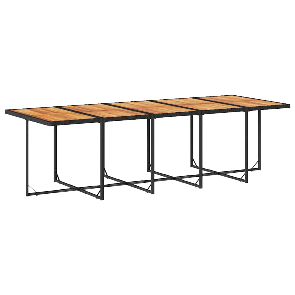 Σετ Τραπεζαρίας Κήπου 15 τεμ Μαύρο από Συνθ. Ρατάν με Μαξιλάρια 3