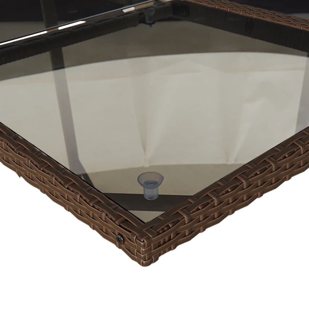 Σετ Τραπεζαρίας Κήπου 11 τεμ. Καφέ Συνθετικό Ρατάν με Μαξιλάρια 7