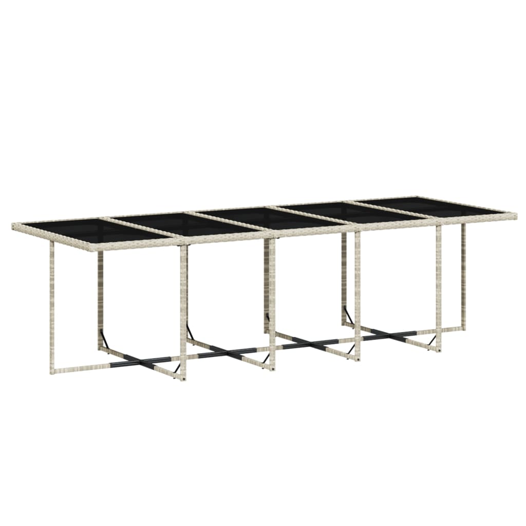 Σετ Τραπεζαρίας Κήπου 15 τεμ. Αν. Γκρι Συνθ. Ρατάν με Μαξιλάρια 6