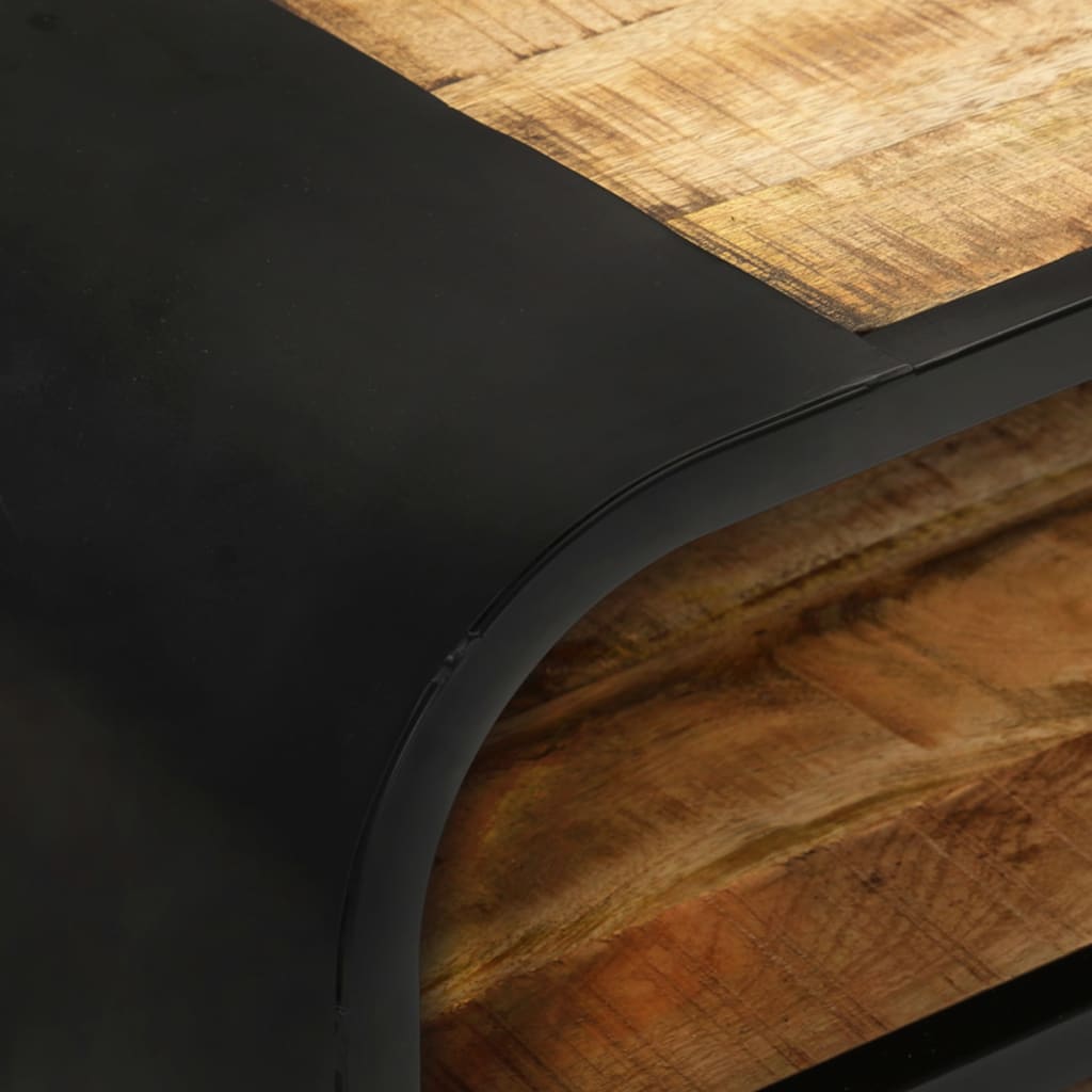 Έπιπλο Τηλεόρασης 90 x 30 x 48 εκ. από Ακατέργαστο Ξύλο Μάνγκο 6