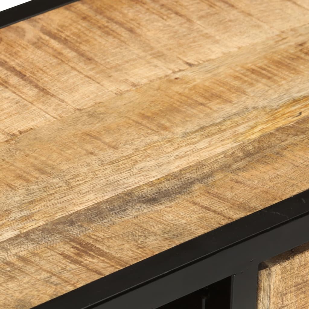 Έπιπλο Τηλεόρασης 90 x 30 x 48 εκ. από Ακατέργαστο Ξύλο Μάνγκο 8