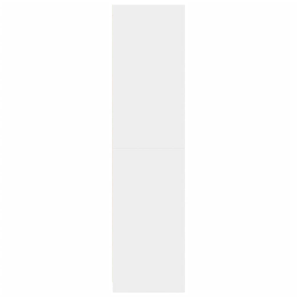 Ντουλάπα Λευκή 30x50x200 εκ. από Επεξεργασμένο Ξύλο 6