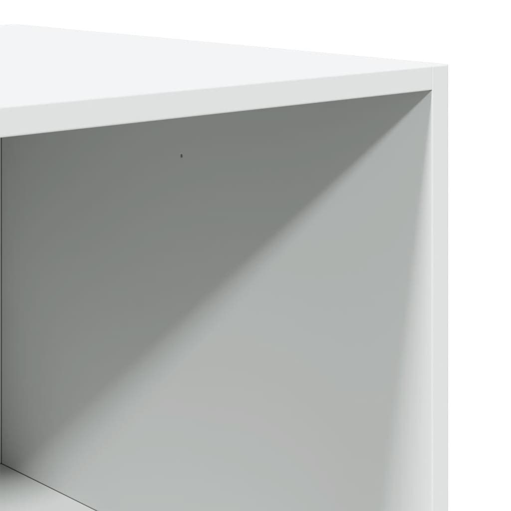 Ντουλάπα Λευκή 100x50x200 εκ. από Επεξεργασμένο Ξύλο 8