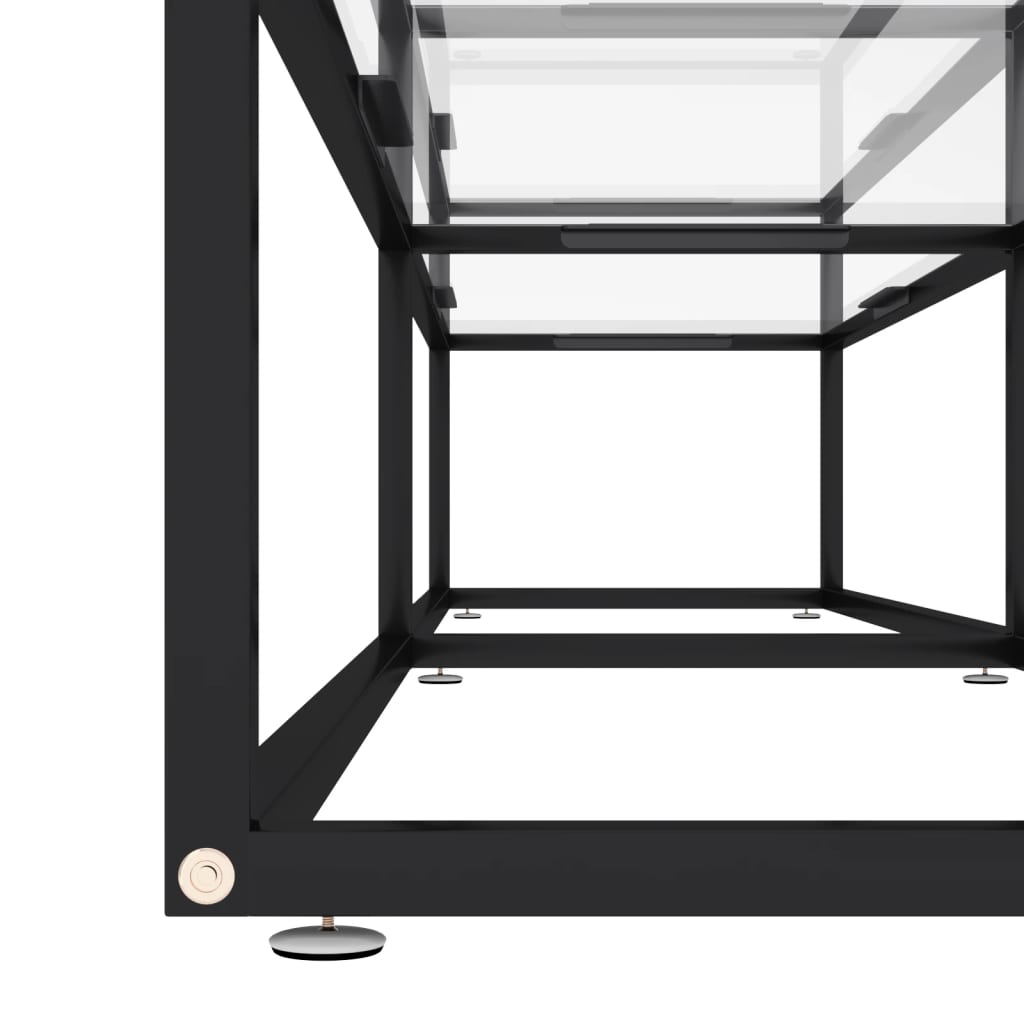 Έπιπλο Τηλεόρασης Διαφανές 180 x 40 x 40,5 εκ. από Ψημένο Γυαλί 5