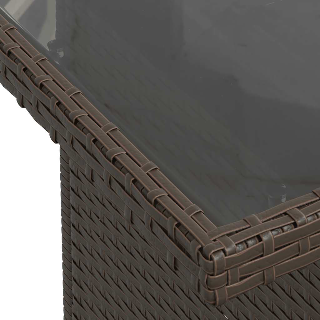 Σαλόνι Κήπου Σετ 6 Τεμαχίων Καφέ Συνθετικό Ρατάν με Μαξιλάρια 12