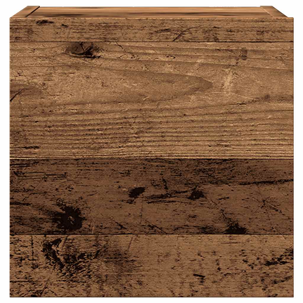 5 τεμαχίων σετ ντουλαπιών τηλεόρασης με επίτοιχο παλιό ξύλο 9