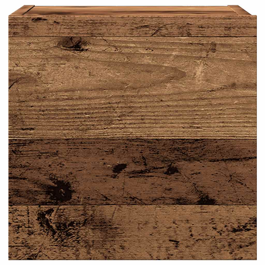 5 τεμαχίων σετ ντουλαπιών τηλεόρασης με επίτοιχο παλιό ξύλο 9