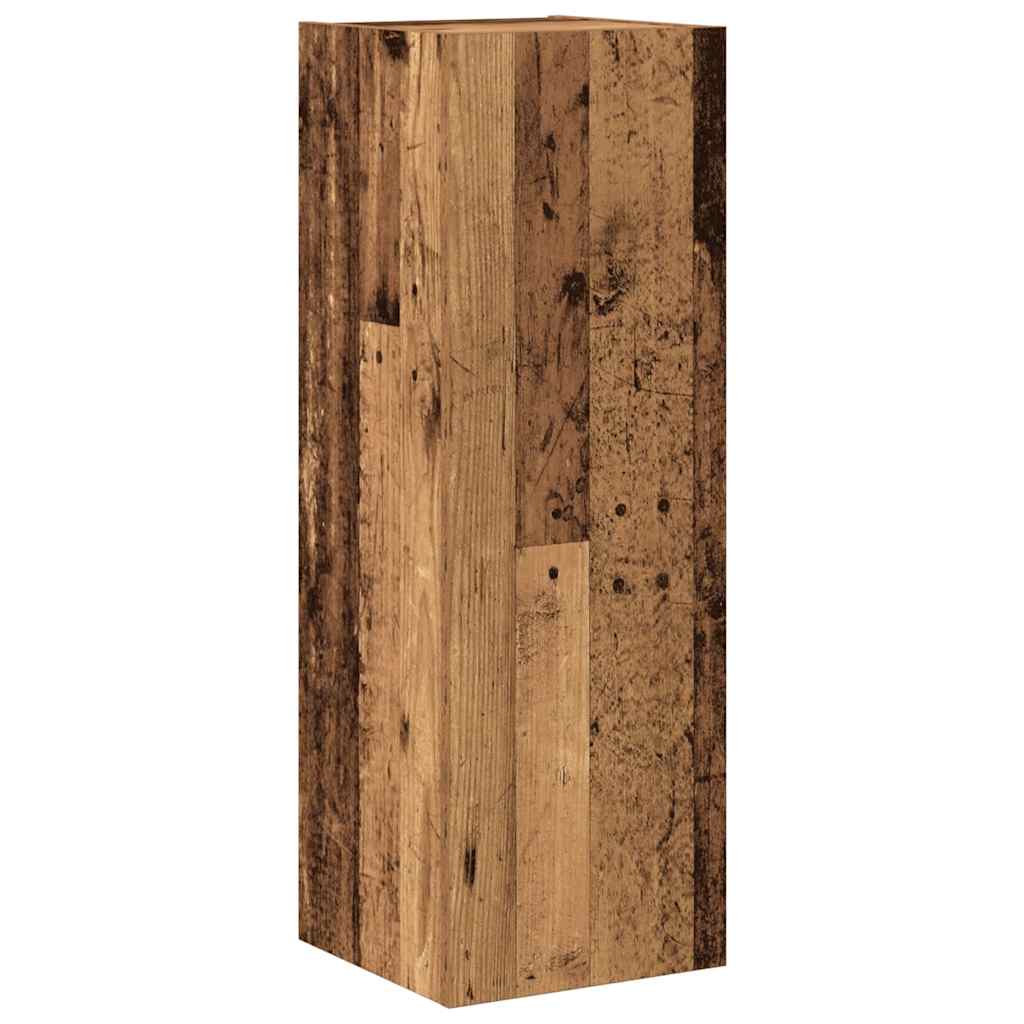 4 τεμαχίων σετ ντουλαπιών τηλεόρασης με επίτοιχο παλιό ξύλο 6