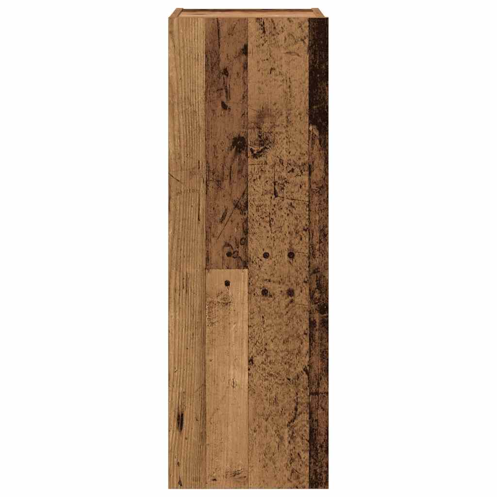 4 τεμαχίων σετ ντουλαπιών τηλεόρασης με επίτοιχο παλιό ξύλο 8