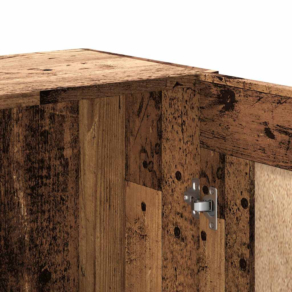 Βιβλιοθήκη Όψη Παλαιού Ξύλου 82,5x30,5x150 εκ. Επεξ. Ξύλο 9