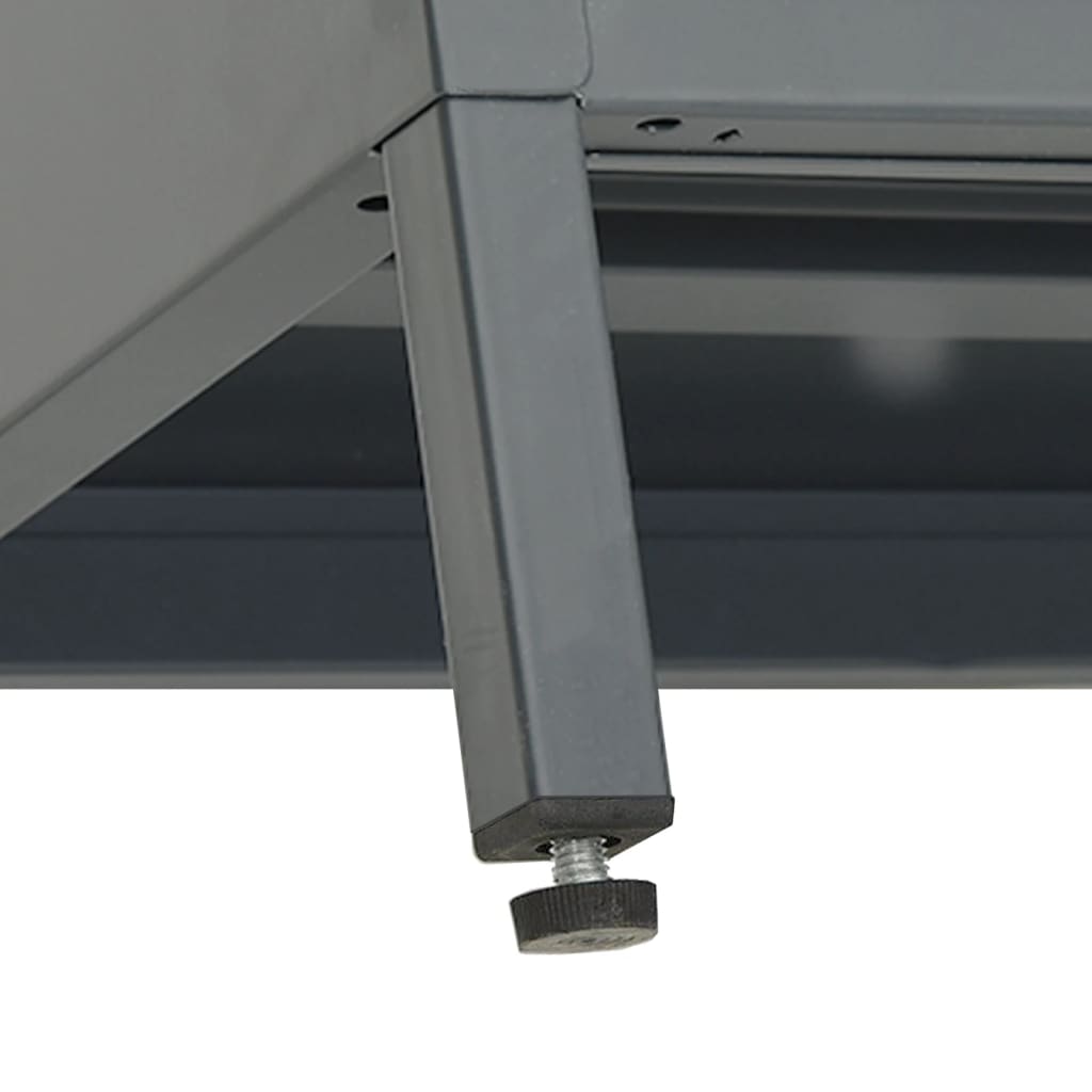 Έπιπλο Τηλεόρασης Ανθρακί 105 x 35 x 52 εκ από Ατσάλι και Γυαλί 9