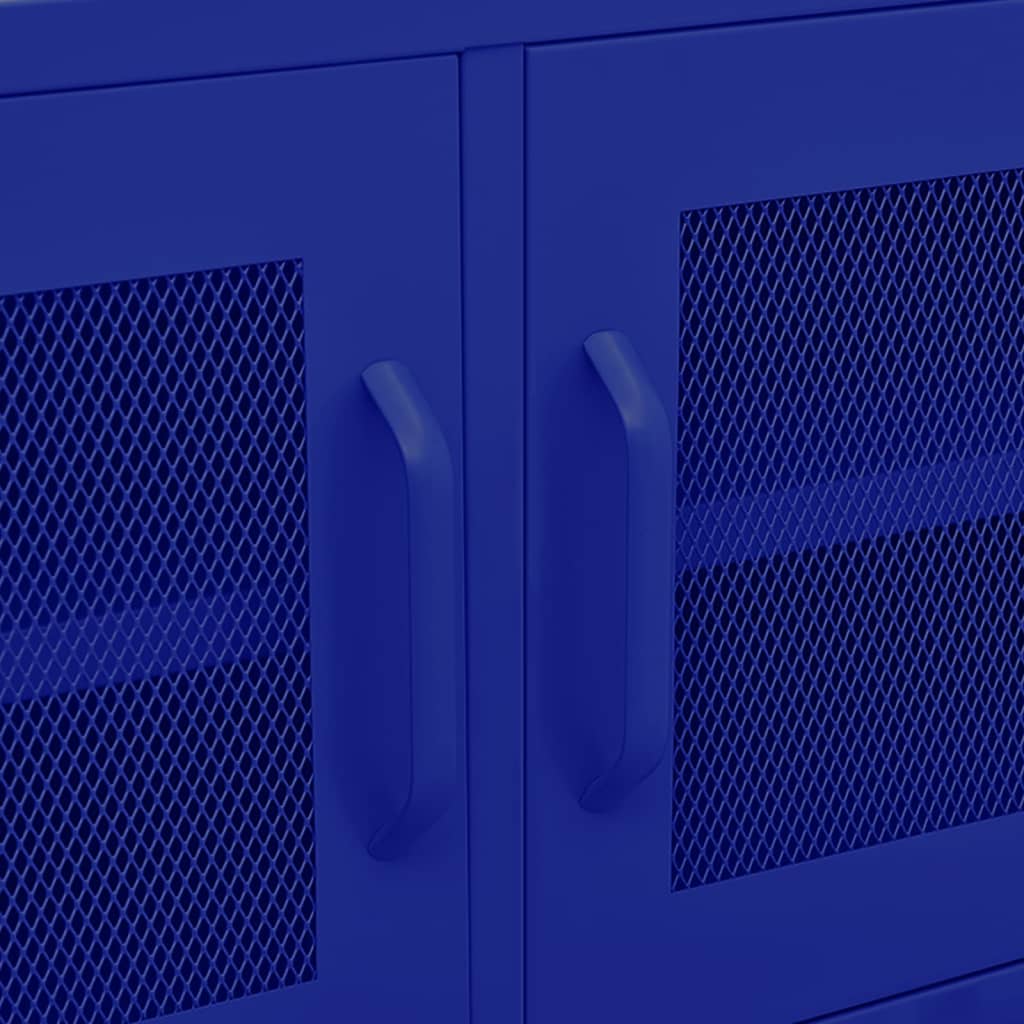 Έπιπλο Τηλεόρασης Ναυτικό Μπλε 105x35x50 εκ. από Ατσάλι 8