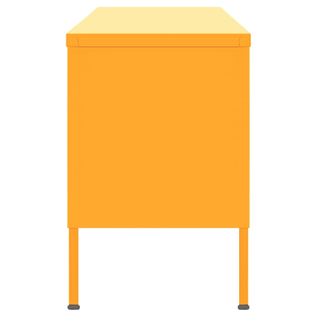 Έπιπλο Τηλεόρασης Μουσταρδί Κίτρινο 105x35x50 εκ. από Ατσάλι 4