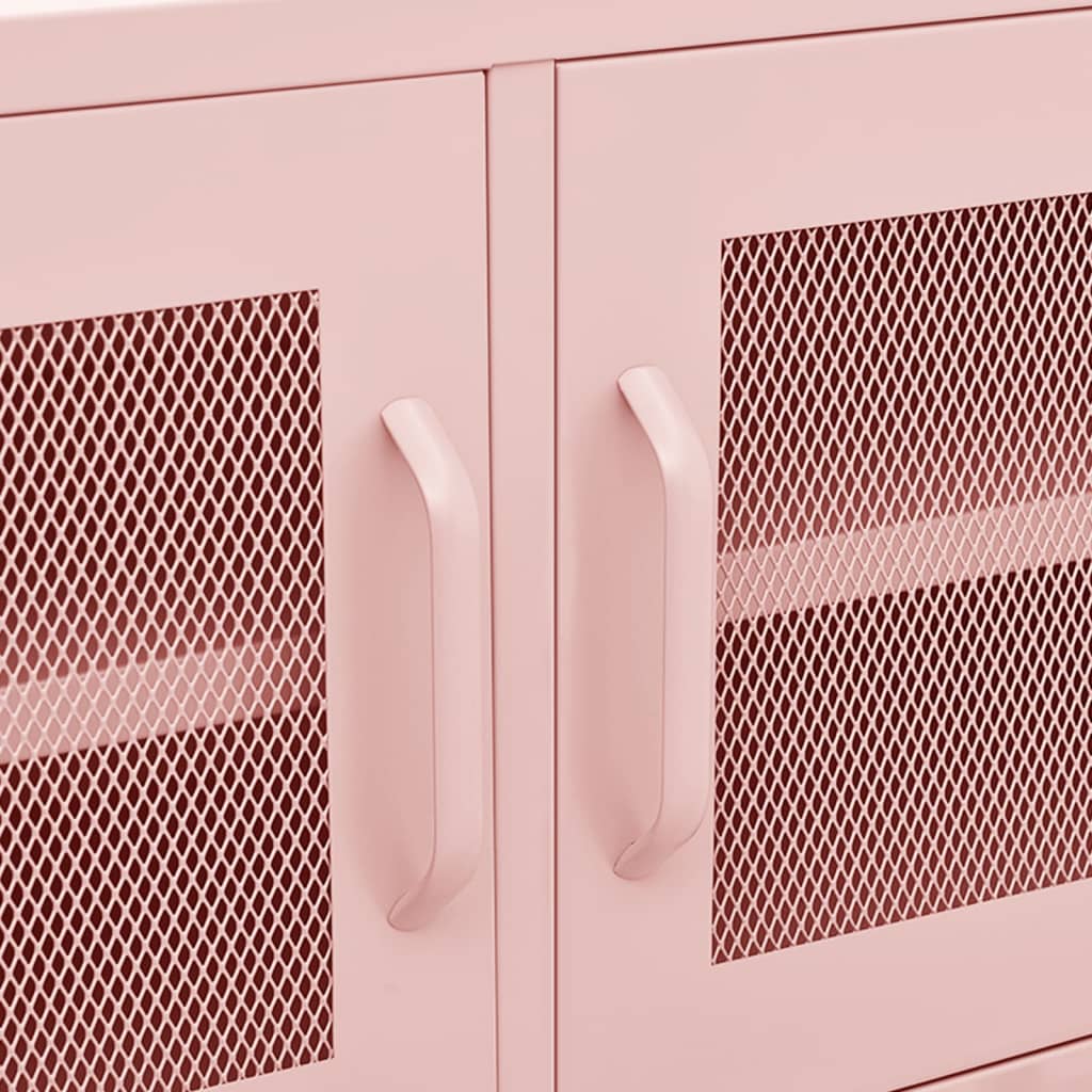Έπιπλο Τηλεόρασης Ροζ 105x35x50 εκ. από Ατσάλι 8