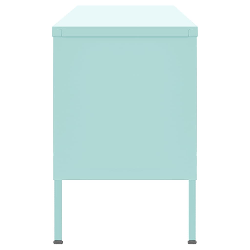 Έπιπλο Τηλεόρασης Χρώμα Μέντας 105x35x50 εκ. από Ατσάλι 4