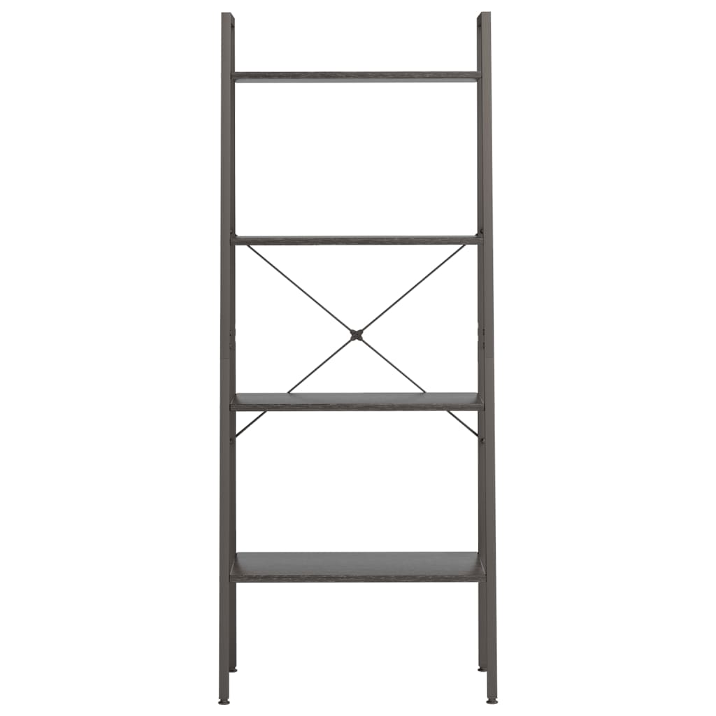 Ραφιέρα Όρθια 4 Επιπέδων Μαύρη 56 x 35 x 140 εκ. 3