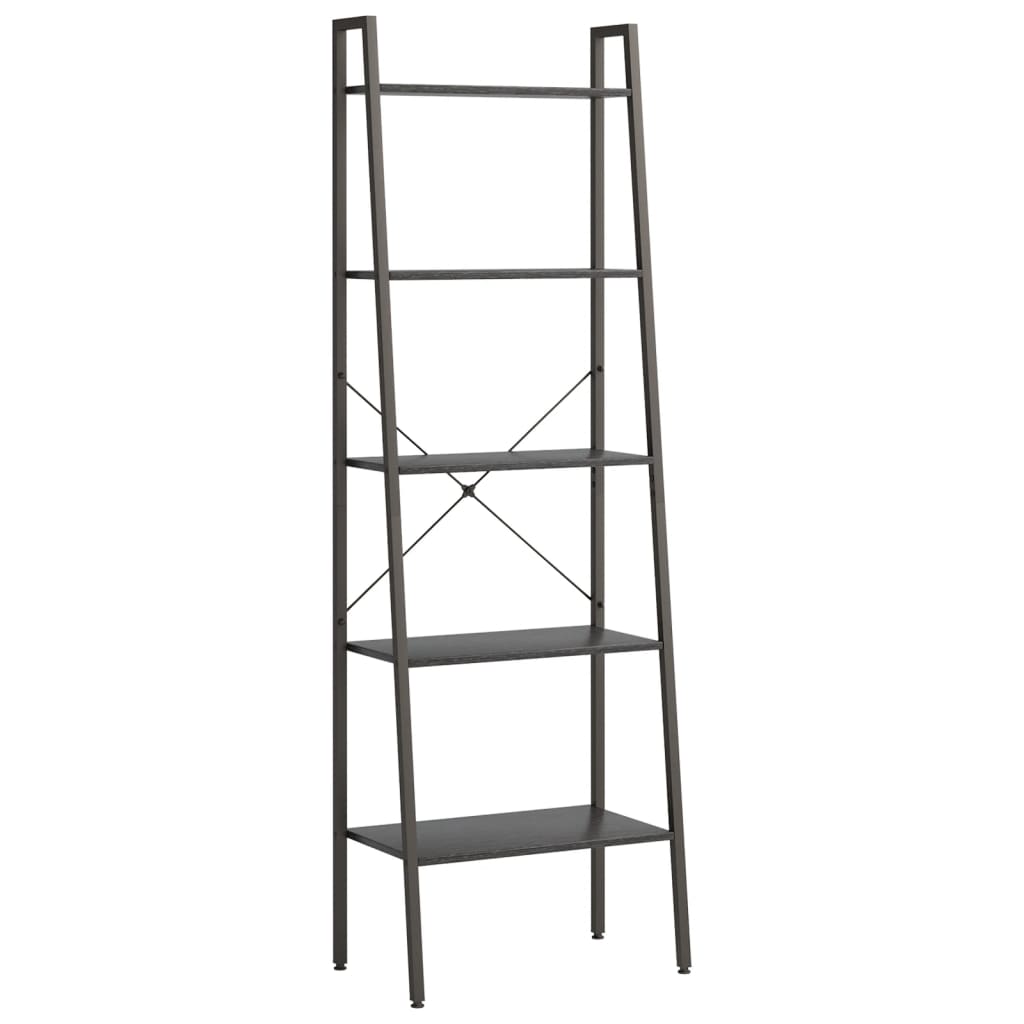Ραφιέρα Όρθια 5 Επιπέδων Μαύρη 56 x 35 x 174 εκ. 2
