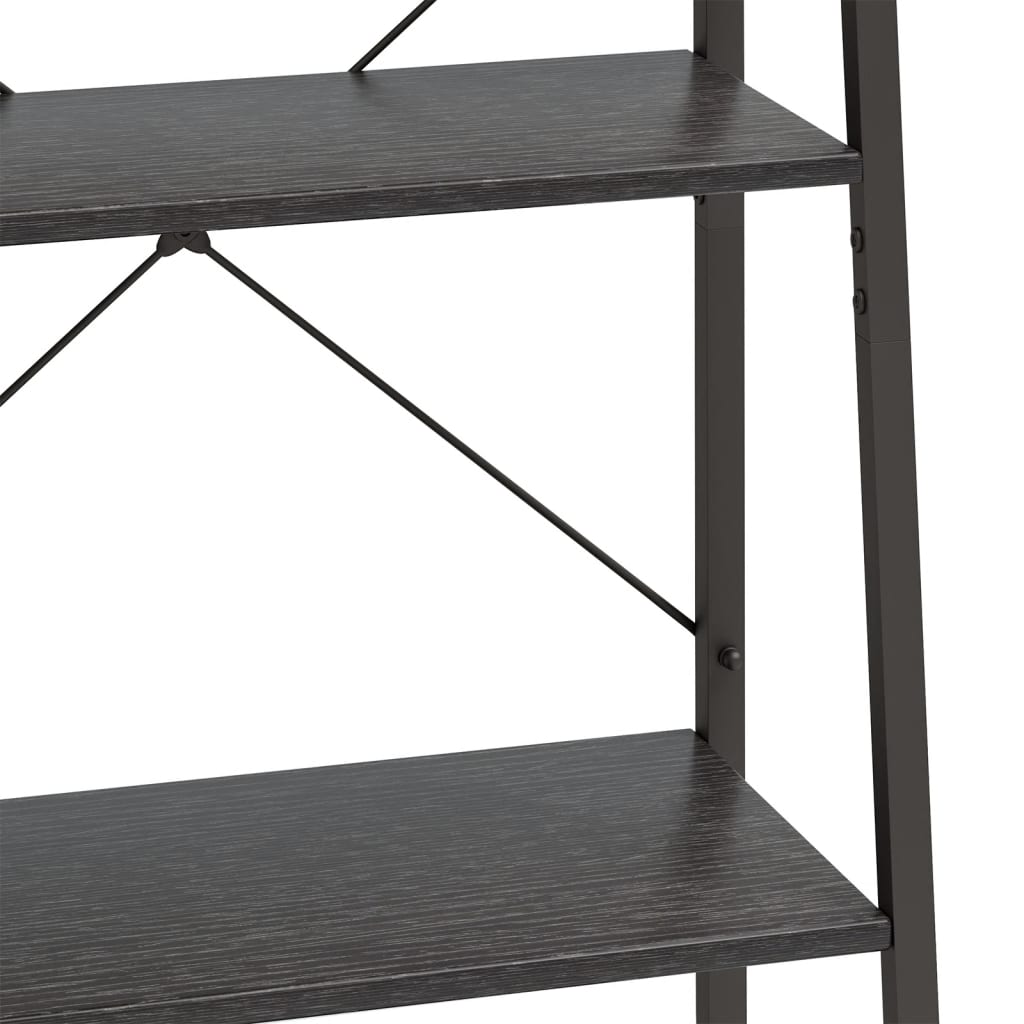 Ραφιέρα Όρθια 5 Επιπέδων Μαύρη 56 x 35 x 174 εκ. 6