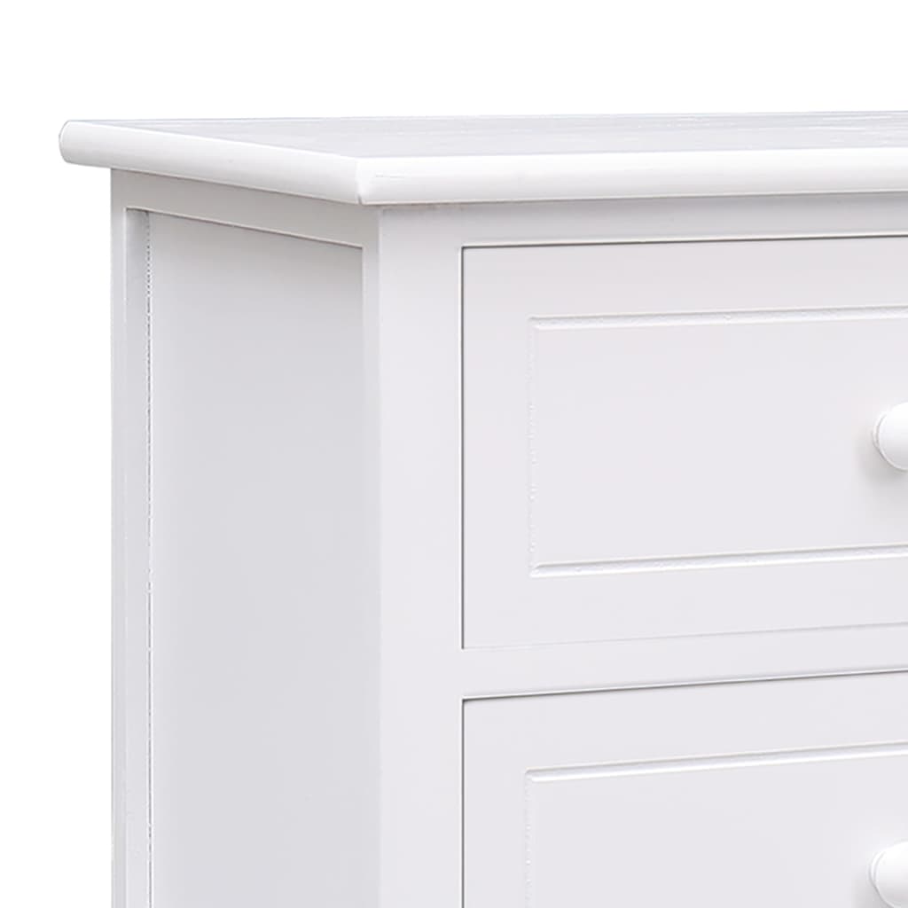 Έπιπλο Τηλεόρασης Λευκό 108x30x40 εκ. από Μασίφ Ξύλο Παυλώνιας 4
