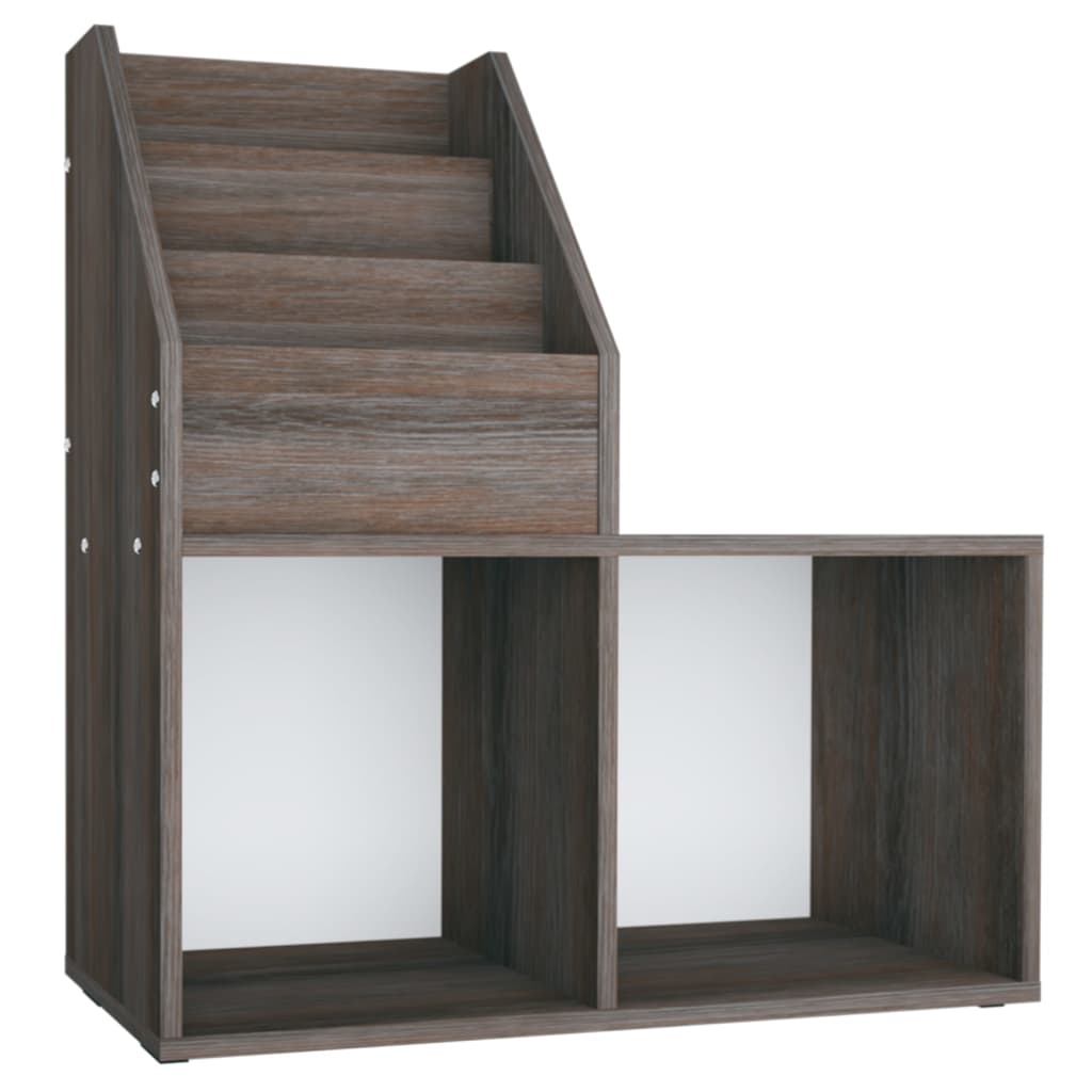 Παιδική Ραφιέρα Περ. Γκρι/Sonoma Δρυς 71x30x78,5 εκ Επεξ. Ξύλο 2