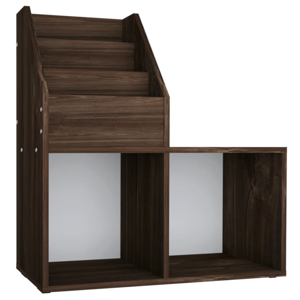 Παιδική Ραφιέρα Περιοδ. Καπνιστή Δρυς 71x30x78,5εκ Επεξ. Ξύλο 2