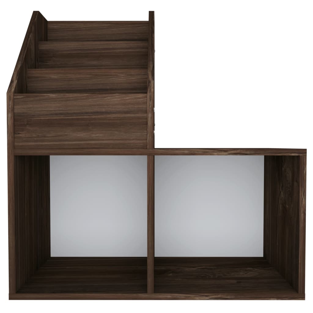 Παιδική Ραφιέρα Περιοδ. Καπνιστή Δρυς 71x30x78,5εκ Επεξ. Ξύλο 4