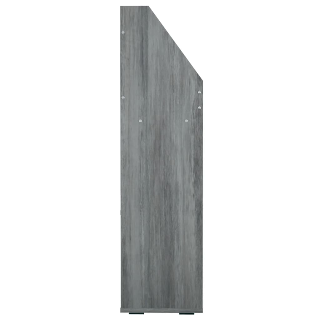 Παιδική Ραφιέρα Περιοδικών Γκρι Σκυρ. 71x30x114εκ. Επεξ. Ξύλο 4