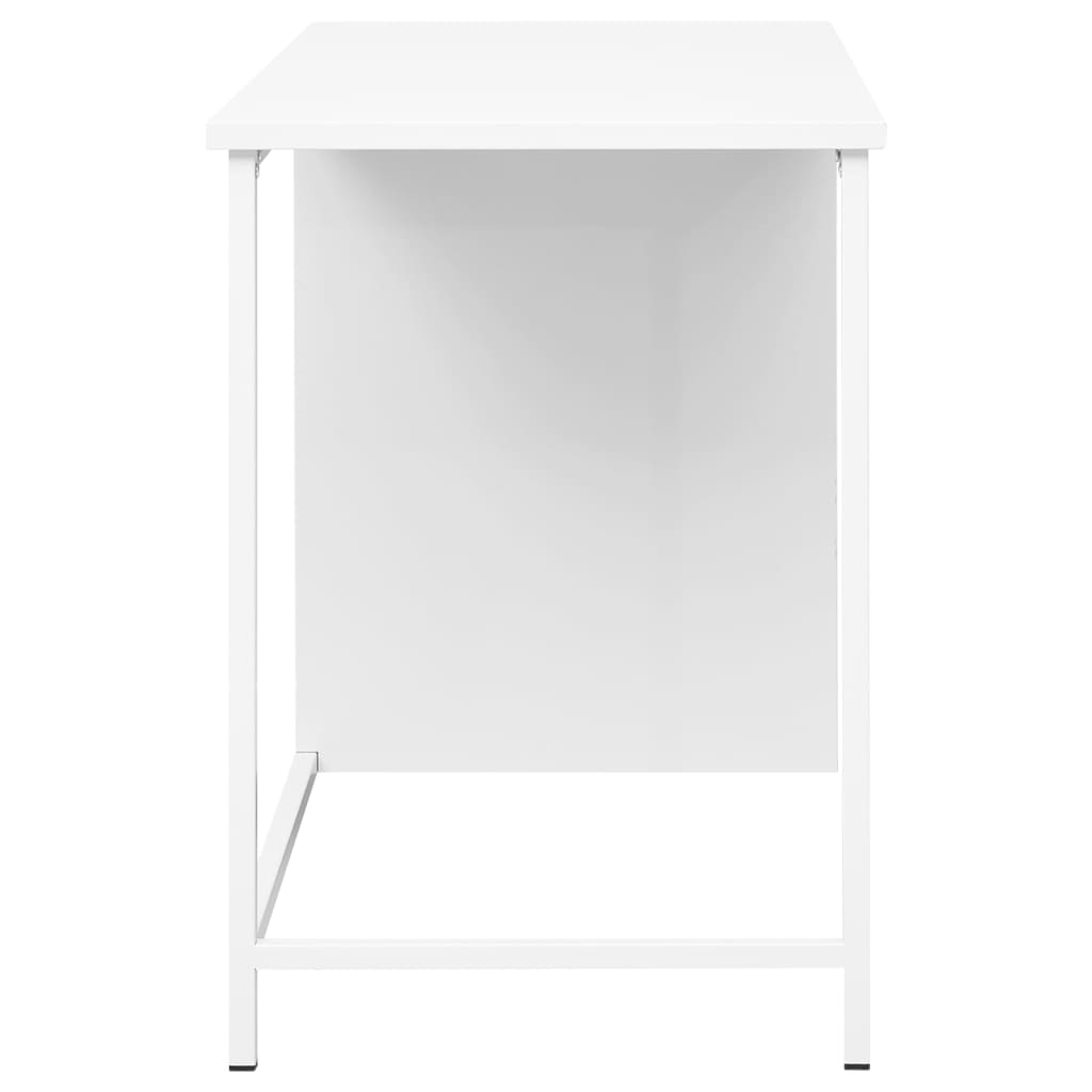 Βιομηχανικό Γραφείο με Συρτάρια Λευκό 105x52x75 εκ. Ατσάλινο 4