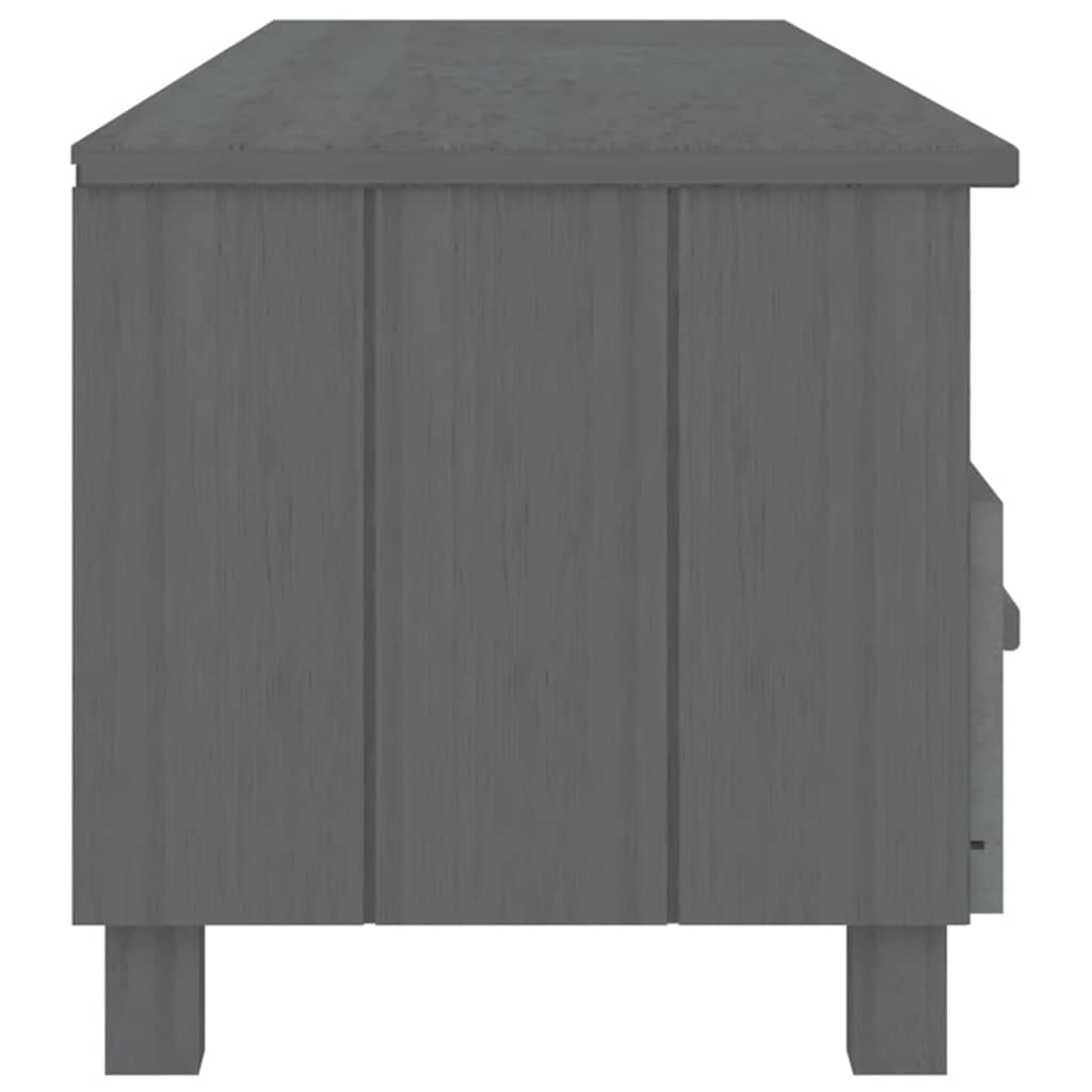 Έπιπλο Τηλεόρασης HAMAR Σκ. Γκρι 158x40x40εκ. Μασίφ Ξύλο Πεύκου 4