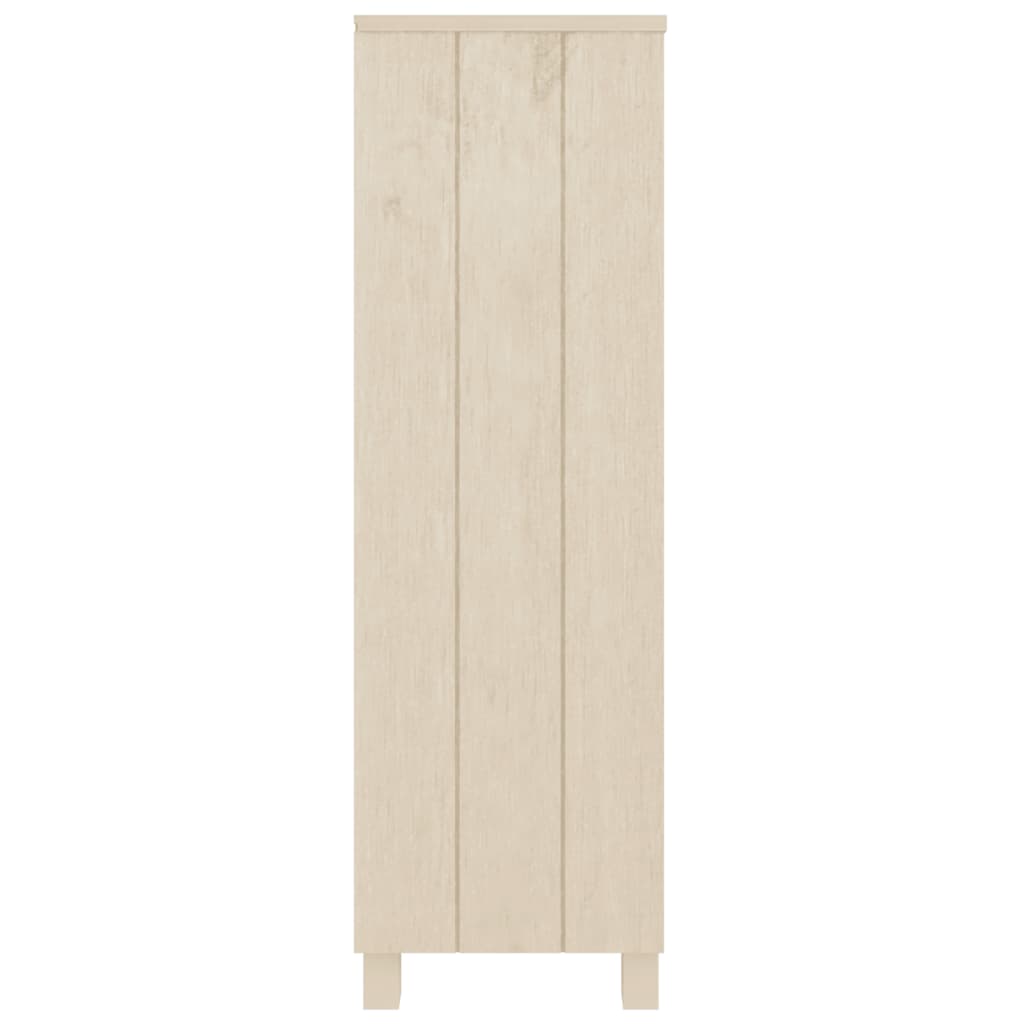 Βιβλιοθήκη HAMAR Καφέ Μελί 85 x 35 x 112 εκ. Μασίφ Ξύλο Πεύκου 4