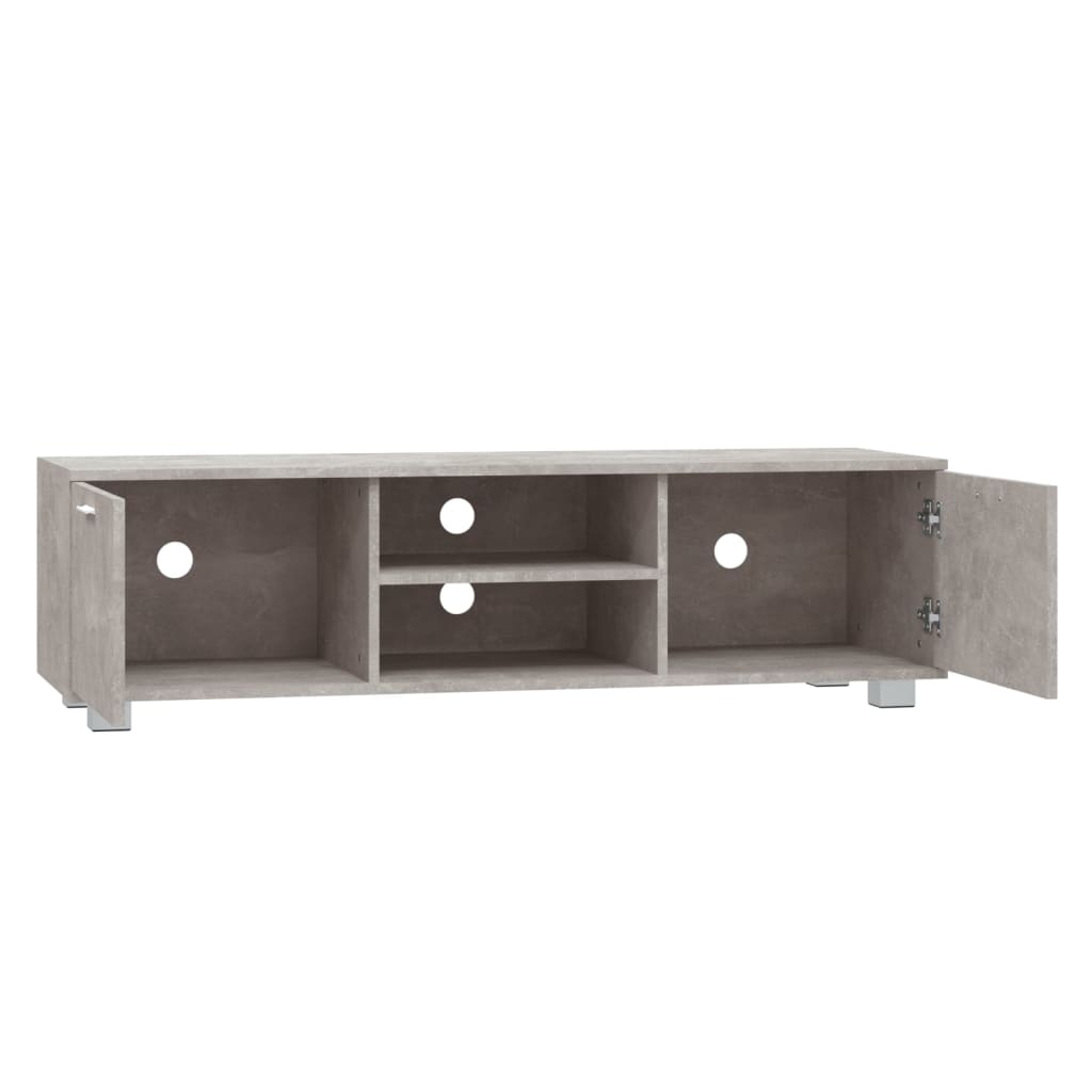 Έπιπλο Τηλεόρασης Γκρι Σκυροδέματος 140x40,5x35 εκ. Επεξ. Ξύλο 5